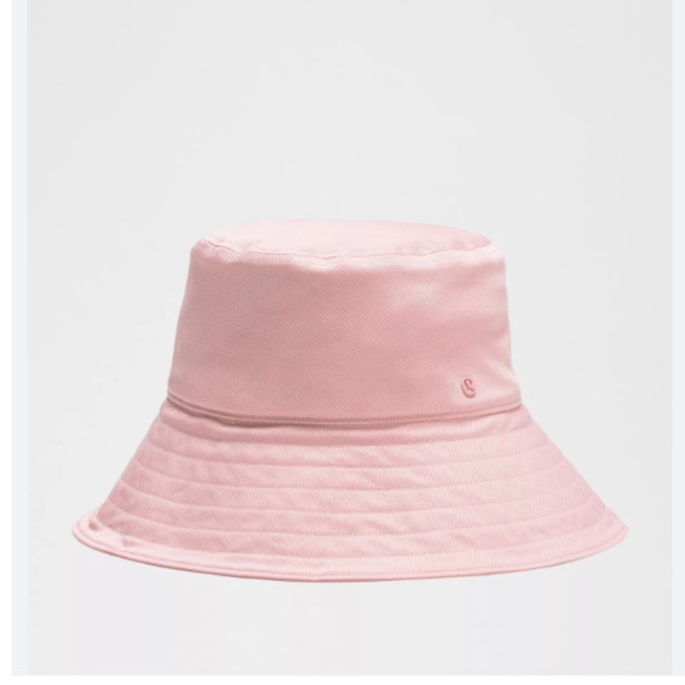 NWT Lululemon Cotton Twill Wide-Brim Hat - Pink Haze, Size M/L